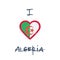 I love Algeria t-shirt design.