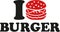 I love burger icon