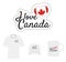 I love Canada Logo, Heart Flag