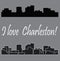 I love Charleston! city silhouette