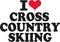 I love cross country skiing