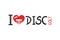 I love disc golf symbol