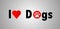 I love dogs, logo concept