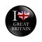 I Love Great Britain button