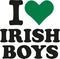 I love irish boys with green heart