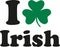 I love irish with shamrock