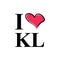 I love KL Typography vector lettering and Petronas Tower