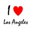 I love Los Angeles, logo. Decorative background can be used for wallpapers, printing pictures