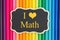 I love math message with pencil crayons