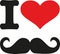 I love Mustache icon