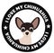 I love my chihuahua badge