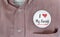 I Love My Family Button Pin Proud of Relatives 3d Illustration