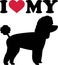 I love my Toy poodle silhouette