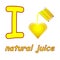 I love natural juice