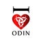 I love Odin- The graphic is a symbol of the horns of Odin