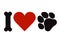 I love pets symbol