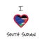 I love South Sudan t-shirt design.