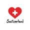 I love Switzerland symbol