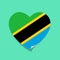 I love Tanzania heart