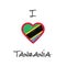 I love Tanzania, United Republic of t-shirt.