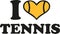 I love tennis with tennis-heart