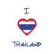 I love Thailand t-shirt design.