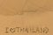 I Love Thailand - text written on sandy beach