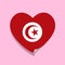 I love Tunisia heart