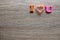 `i love u` word Close-up shot selective focus colorful, magnetic letters with romantic question for Valentine`s Day
