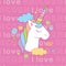 I love unicorn print with diamond star.