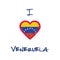 I love Venezuela, Bolivarian Republic of t-shirt.