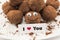 I Love You Card with Smiley Chocolate Truffles