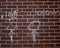 I Love You - Chalk Graffiti on Brick Wall