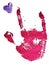 I Love You Handprint in American Sign Language