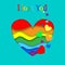 I Love You Lgbt Happy Valentines Day Greeting Card