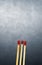 I Love You on Match Sticks. Matchstick art photography used matchsticks to create love concept.