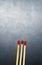 I Love You on Match Sticks. Matchstick art photography used matchsticks to create tlove concept.
