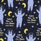 I love you to the moon and back seamless pattern with cute llama