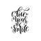 I love your smile handwritten typographic poster