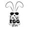 I`m So Eggstra- funny Easter saying with cool bunny.