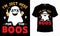 I\\\'m Just Here for the Boos - Happy Halloween t-shirt design vector. Boo drink t-shirt design for Halloween day.