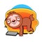 I m not lazy I am just Conserving Energy. Illustration of lazy sloth lying