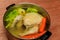 I make chicken broth Pot dish of