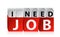 I Need Job Button Click Here Block Text