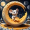 I recently came across a delightful 3D cartoon of a moon made entirely of cheddar cheese, complete with a tiny mouse sitting