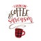 I run on coffee, and sarcasm - Funny saying with coffee cup.