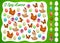 I spy Easter kids game or puzzle vector template