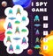 I spy game, galaxy, planets and spaceships riddle