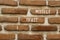 I trust myself symbol. Concept words I trust myself on red bricks on a beautiful brick wall background. Business, psychological