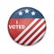 i voted badge. Vector illustration decorative design